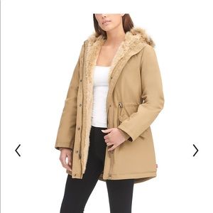 Women's Arctic Cloth Faux-Fur-Trim Parka